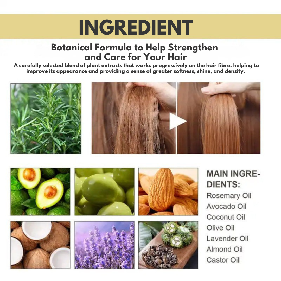 Veganic | Natural Hair Strengthening Oil – Helps Reduce Hair Loss